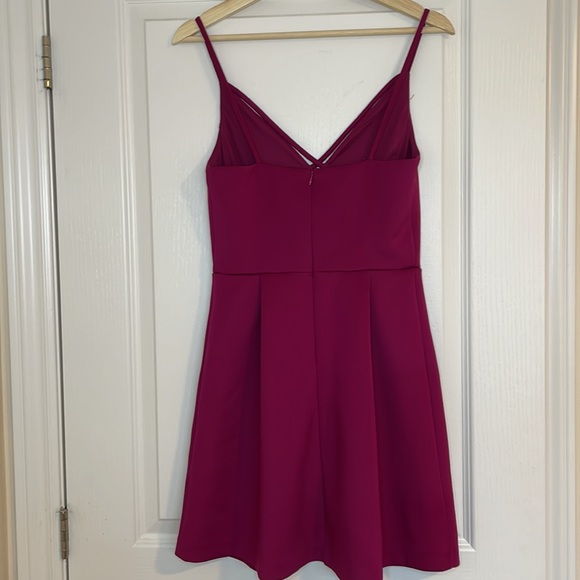Dynamite Mini Magenta Party Dress - Picture 2 of 4